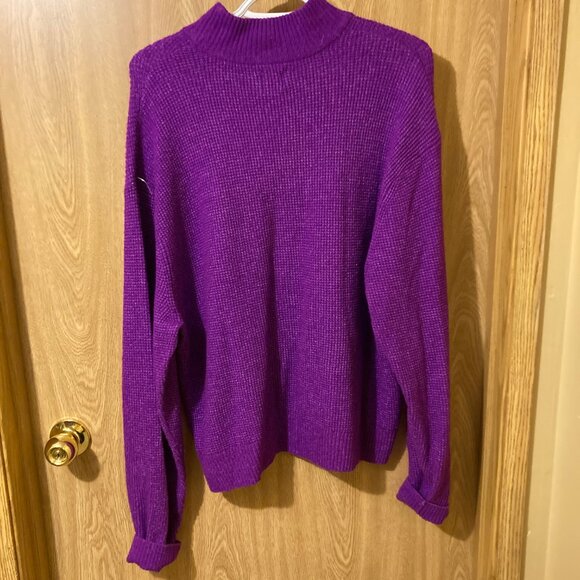 #15 Gap Raisin Mock Neck Sweater, Size Large Tall - Picture 4 of 4
